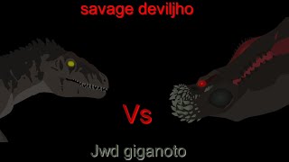 Savage deviljho vs giganotosaurus shorts battle mhw iceborne vs jw dominion [upl. by Pretrice]