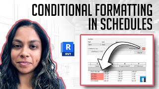 Revit Schedule Tutorial  Conditional Formatting with Purvi Irwin  Clip [upl. by Rezeile176]