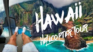 Flying over Kauai Hawaii  Helicopter Tour  GoPro Hero 9 black [upl. by Alesig]