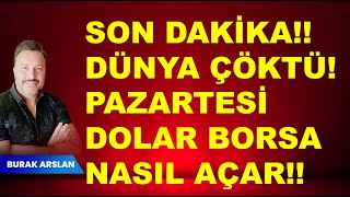 SON DAKİKA Dünya piyasaları çöktü Pazartesi  Dolar ve  Borsa nasıl açar  Fitch not artışı [upl. by Ardnyk]