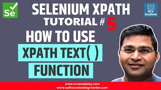 Selenium XPath Tutorial 5  XPath text Method  Find element by Text [upl. by Meggi]