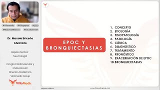 EPOC Y BRONQUIECTASIAS  NEUMOLOGÍA  VILLAMEDIC [upl. by Irrehc73]