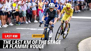 Last Km  Stage 11  Tour de France 2024 [upl. by Kathrine]