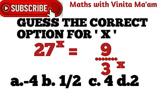 quotSolve for x Master Exponent Problems like 27x  93x  Math Olympiad Prepquot [upl. by Jimmy]