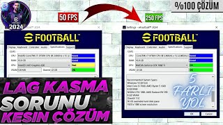 eFootball 2024 LAGDÜŞÜK FPS VE KASMA SORUNU ÇÖZÜMÜ efootball2024 futbol [upl. by Nanis]