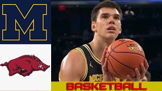 14 MICHIGAN vs ARKANSAS Basketball Game Ful Highlights 2024 [upl. by Winterbottom]