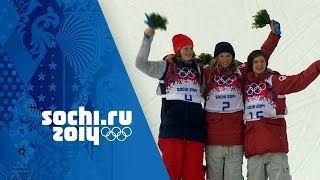 Ladies Ski Slopestyle  Dara Howell Wins Gold  Sochi 2014 Winter Olympics [upl. by Jallier]