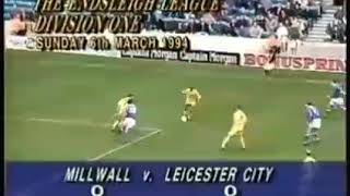 Millwall 0 Leicester City 0 March 6th 1994 The Return of Terry Hurlock [upl. by Christabel617]