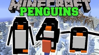 Minecraft PENGUIN MOD EXPLODING PENGUINS DIGGER PENGUINS MINING PENGUINS amp MORE Mod Showcase [upl. by Nakeber]