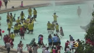 Hallahan Girls High School Students Leap Into Summer At Logan Square [upl. by Low]