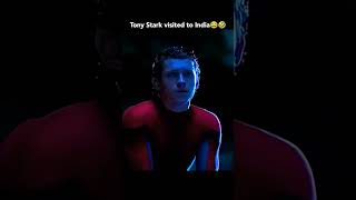 Tony Stark saves Peter Parker with his armour when he visited to India [upl. by Isoj]