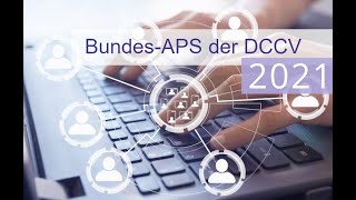 BundesAPS der DCCV 2021  Kompletter LiveStream [upl. by Yeldnarb]