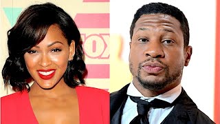 JONATHAN MAJORS IS SETTLING FOR MEAGAN GOOD lackwomen Jonathanajors MeaganGood viral [upl. by Nedyaj]