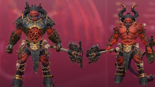 Khorne Armor SetsCustomization For Daemon Prince  Total War Warhammer 3 [upl. by Eylloh]