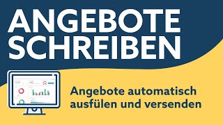 Angebote schreiben mit sevdesk [upl. by Hgeilyak]