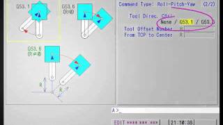 FANUC 5 Axes  TWP Setting Screen for RollPitchYaw RPY [upl. by Sadick]