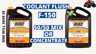 Flushing antifreezeCoolant Ford F150 [upl. by Yendis]