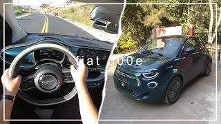 Avaliação do FIAT 500e 2022 100 elétrico  DETALHES e IMPRESSÕES a BORDO [upl. by Sirotek]