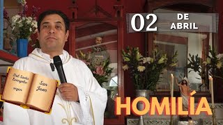 EVANGELIO DE HOY martes 2 de abril del 2024  Padre Arturo Cornejo [upl. by Alletsirhc]