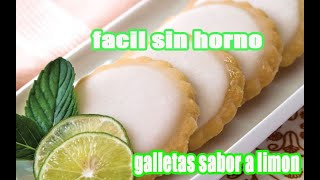 GALLETAS DE LIMÓN Y MANTEQUILLA HECHAS EN SARTEN SIN HORNO SON RIQUISIMAS [upl. by Aretak]