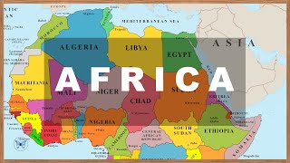 Map of Africa Countries amp Capitals with Photos and National Flags Learn Geography 03 [upl. by Tavie]