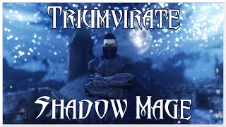 Ultra Modded Skyrim  Triumvirate Shadow Mage  Legendary Difficulty [upl. by Atinnek]