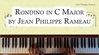 Piano Demonstration Rondino in C Major by Jean Philippe Rameau [upl. by Akimit223]