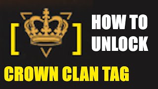 How To GET the NEW CROWN CLAN TAG in BLACK OPS 6 [upl. by Nareht]