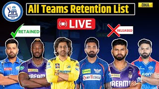 IPL 2025 Retention List Confirmed List Of All Retained Players Ahead Of IPL Mega Auction 2025 [upl. by Ruhnke327]