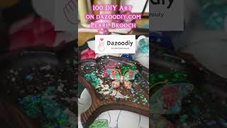 100 DIY ART find PEARL BROOCH DIY kits at dazoodiycomdiyartproject broochgift gift butterfly [upl. by Enyr]