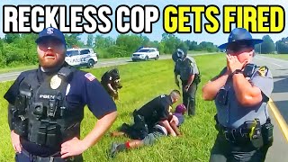 Cop Gets FIRED After Troopers Call Out His INSANE Behavior [upl. by Aryamoy]