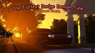 I TUNED The Fastest Dodge Demon In Southwest Florida Roblox [upl. by Hurff491]