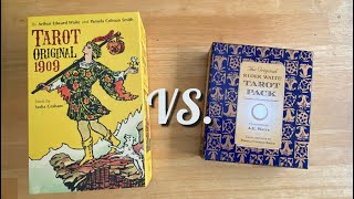 Tarot Original 1909 vs The Original Rider Waite Tarot Pack [upl. by Ronnholm675]