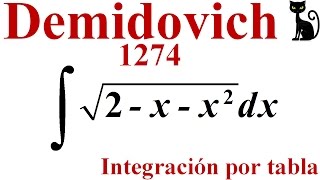 Integración por tabla Demidovich 1274 [upl. by Martino673]