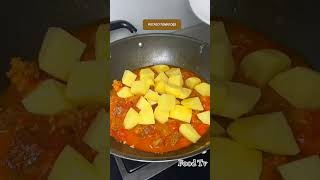 HOW TO STEWED BEEF BRISKET WITH TOMATOES AND POTATOES RECIPE shortsvideo [upl. by Leuqer]