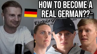 Reaction To The Real German Citizenship Test [upl. by Enelaehs]