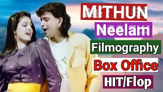 Mithun Chakraborty Neelam Filmography  Box Office Collection  Hit Flop [upl. by Rogerg]