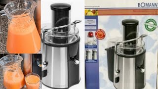 Unboxing BOMANN Juicer AE 1917 CB AutomaticEntsafter First Time Use Kar ne ka Tarika Meerab kk [upl. by Jeb]