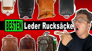 Die 7 BESTEN Leder Rucksäcke für jeden Tag mit Laptopfach [upl. by Atnas]