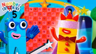 Top of the Blocks  Numberblock Threes Magic Show  Toy Play amp Count  Numberblocks [upl. by Isyak]