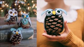 10 DIY Christmas Pine Cone Crafts [upl. by Adaurd553]