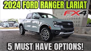 2024 Ford Ranger Lariat FX4 In Cactus Gray Dont Buy A Ranger Without These Options [upl. by Emiline745]