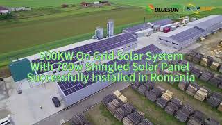 Bluesun 500KW On Grid Solar System [upl. by Ulric]