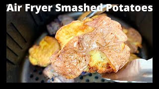 Crispy Air Fryer Smashed Potatoes  How to Make Crispy Smashed Potatoes [upl. by Marja495]