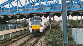 700119 departing Peterborough Station platform 2A for Horsham via Central London [upl. by Hayouqes]