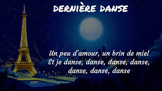 Indila 🗼Dernière danse⚡ Sped Up ⚡Lyrics Video with cute 🌕Paris Illustation [upl. by Nemzaj]