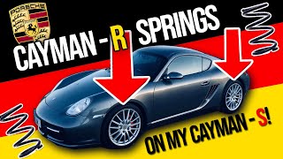 Cayman R springs on my Cayman S [upl. by Ettennal229]