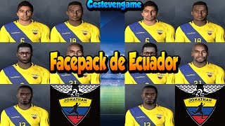 PES 2017 PC  Pack de faces de la seleccion de Ecuador [upl. by Silvan536]