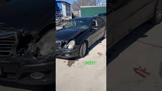 Mercedes W211 Frontal crash and auto is still driving music 80smusic mercedes w211 [upl. by Nylinnej]