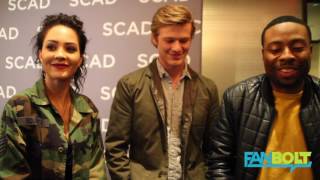 MacGyver Cast Talks with FanBolt at SCAD aTVFest 2017 [upl. by Ahsimal]